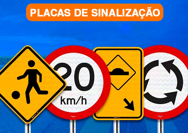 PLACAS DE SINALIZA��O: RESUMO E DICAS PARA A SUA PROVA TE�RICA